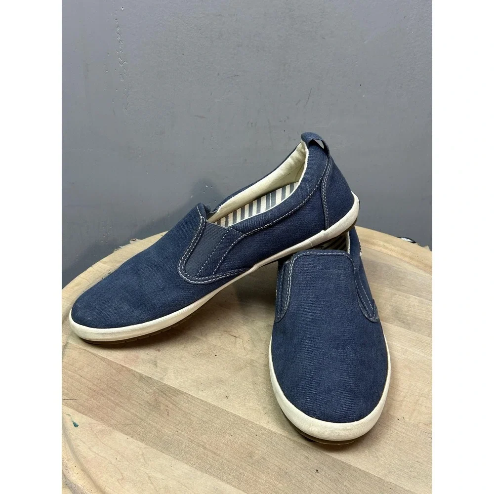 Taos Dandy Shoes‎ Mens Size 11 Canvas Slip On Comfort Casual Loafers Sneakers